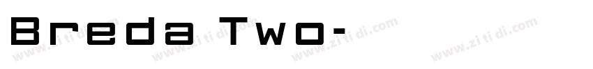 Breda Two字体转换